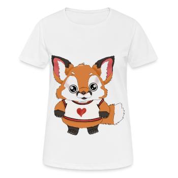 Fox Child - Women's Breathable T-Shirt - white - Front - AI Model Female 172 dark (172cm)