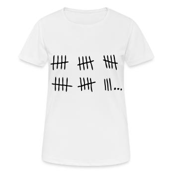 Brotkorb Gefängnis bar past.1 Tag - Frauen T-Shirt atmungsaktiv - Weiß - Vorne - AI Model Female 172 dark (172cm)