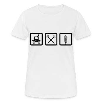 Farmer - Women's Breathable T-Shirt - white - Front - AI Model Female 172 dark (172cm)
