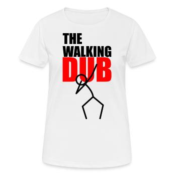 The Walking DUB - Frauen T-Shirt atmungsaktiv - Weiß - Vorne - AI Model Female 172 dark (172cm)