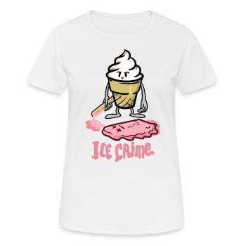 Crème glacée - T-shirt respirant Femme - blanc - Devant - AI Model Female 172 dark (172cm)