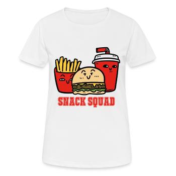 Snack Squad - T-shirt respirant Femme - blanc - Devant - AI Model Female 172 dark (172cm)