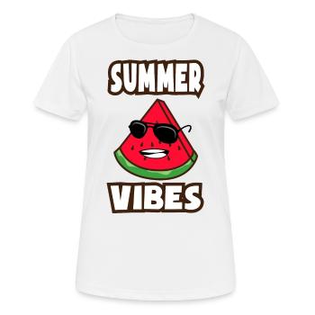 Melon Summer Vibes - Women's Breathable T-Shirt - white - Front - AI Model Female 172 dark (172cm)
