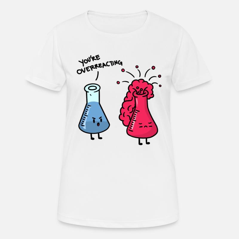 Lab overreacting - Women's Breathable T-Shirt - white