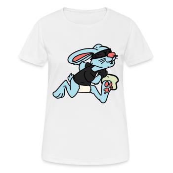 Voleur lapin voleur lapin - T-shirt respirant Femme - blanc - Devant - AI Model Female 172 dark (172cm)
