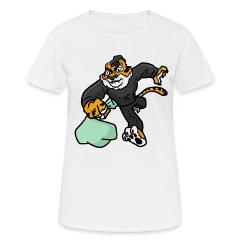 Voleur Tigre, Tiger Raider - T-shirt respirant Femme - blanc - Devant - AI Model Female 172 dark (172cm)