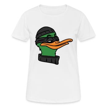 Voleur de canard, voleur de canard - T-shirt respirant Femme - blanc - Devant - AI Model Female 172 dark (172cm)