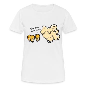 Popcorn Poppin ' - T-shirt respirant Femme - blanc - Devant - AI Model Female 172 dark (172cm)