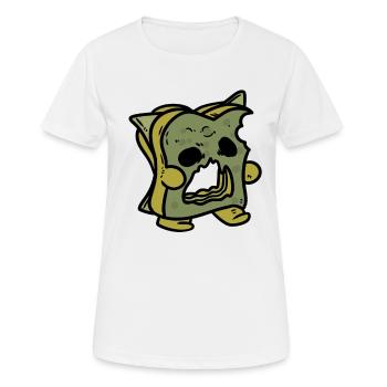 Sandwich moisi - T-shirt respirant Femme - blanc - Devant - AI Model Female 172 dark (172cm)