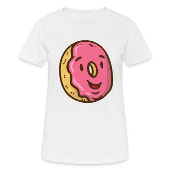 Taco trainiert mit Hantel - Frauen T-Shirt atmungsaktiv - Weiß - Vorne - AI Model Female 172 dark (172cm)