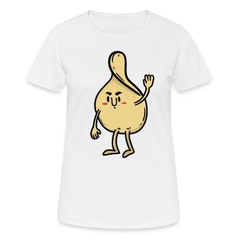 Hey chips! - Women's Breathable T-Shirt - white - Front - AI Model Female 172 dark (172cm)