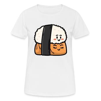 Sushis Love , Cute - Frauen T-Shirt atmungsaktiv - Weiß - Vorne - AI Model Female 172 dark (172cm)