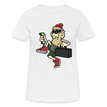 Robber Sheep Robber sheep - Women's Breathable T-Shirt - white - Front - AI Model Female 172 dark (172cm)