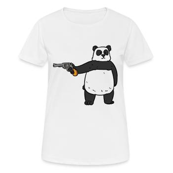 Robber Panda Robber Panda - Women's Breathable T-Shirt - white - Front - AI Model Female 172 dark (172cm)