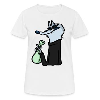 Robber Wolf Robber Wolf - Women's Breathable T-Shirt - white - Front - AI Model Female 172 dark (172cm)