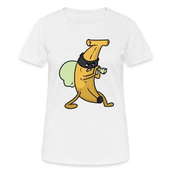 Voleur banane voleur banane - T-shirt respirant Femme - blanc - Devant - AI Model Female 172 dark (172cm)
