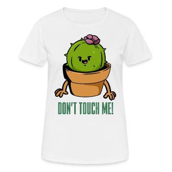Do not Touch Me Do not touch me - Women's Breathable T-Shirt - white - Front - AI Model Female 172 dark (172cm)