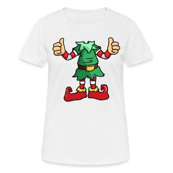 Corps d'elfe corps onze - T-shirt respirant Femme - blanc - Devant - AI Model Female 172 dark (172cm)