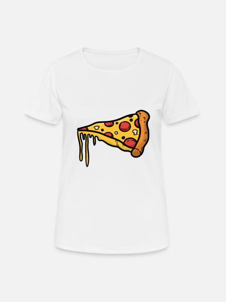 Pizza valentine couple t-shirt - Women's Breathable T-Shirt - white