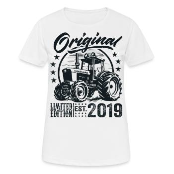 Original 2019 Jubiläum 2019 Farmer Traktor - Frauen T-Shirt atmungsaktiv - Weiß - Vorne - AI Model Female 172 dark (172cm)