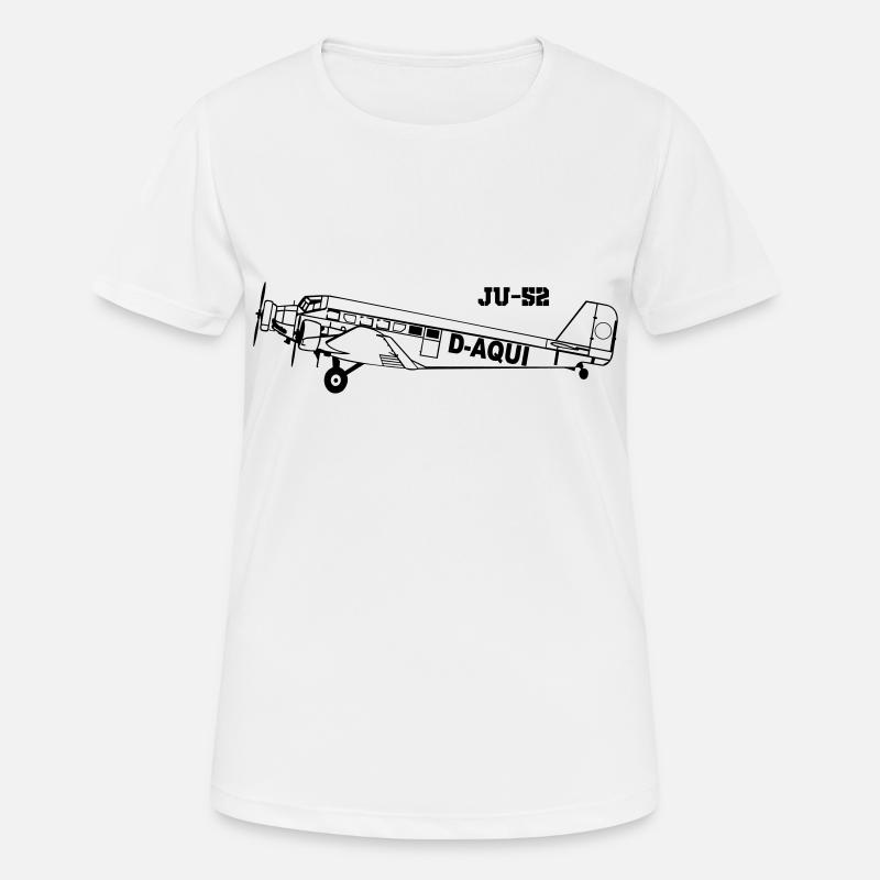 Ju-52 - T-shirt respirant Femme - blanc