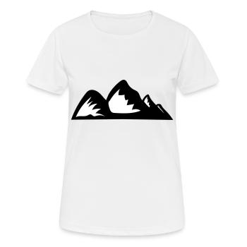 Berge Berg Gebirge 12 - Frauen T-Shirt atmungsaktiv - Weiß - Vorne - AI Model Female 172 dark (172cm)
