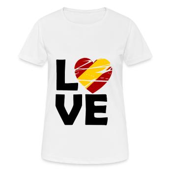 Amour espagnol - T-shirt respirant Femme - blanc - Devant - AI Model Female 172 dark (172cm)