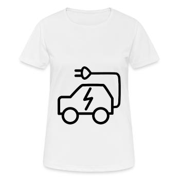Véhicules électriques - T-shirt respirant Femme - blanc - Devant - AI Model Female 172 dark (172cm)
