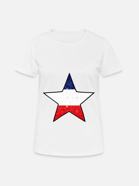 Star de France - T-shirt respirant Femme - blanc