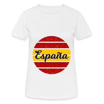 Les fans espagnols - T-shirt respirant Femme - blanc - Devant - AI Model Female 172 dark (172cm)