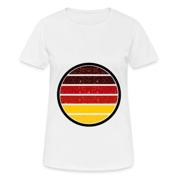 Les couleurs de l’Allemagne - T-shirt respirant Femme - blanc - Devant - AI Model Female 172 dark (172cm)