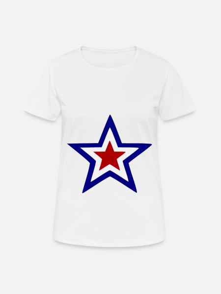 Étoile de France - T-shirt respirant Femme - blanc