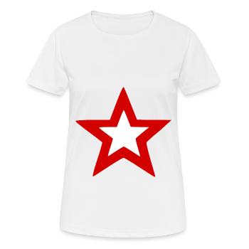 Der polnische Himmelstern - Frauen T-Shirt atmungsaktiv - Weiß - Vorne - AI Model Female 172 dark (172cm)