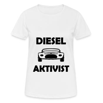 La toute dernière génération de diesel - T-shirt respirant Femme - blanc - Devant - AI Model Female 172 dark (172cm)