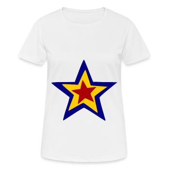 Les Roumains - T-shirt respirant Femme - blanc - Devant - AI Model Female 172 dark (172cm)