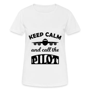 The best pilot - Women's Breathable T-Shirt - white - Front - AI Model Female 172 dark (172cm)