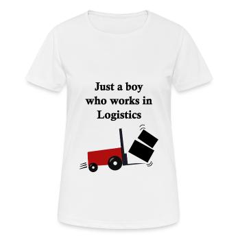 Logistics and transport - Women's Breathable T-Shirt - white - Front - AI Model Female 172 dark (172cm)