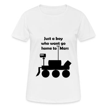 Return to Mars - Frauen T-Shirt atmungsaktiv - Weiß - Vorne - AI Model Female 172 dark (172cm)