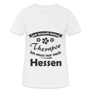 Die Therapie in Hessen - Frauen T-Shirt atmungsaktiv - Weiß - Vorne - AI Model Female 172 dark (172cm)