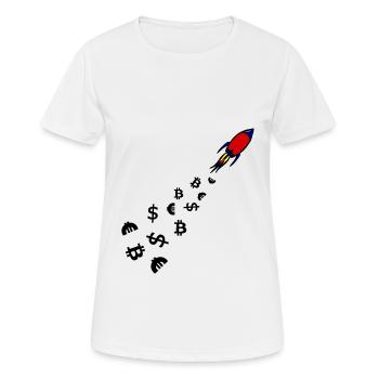 Die Wall Street Investoren - Frauen T-Shirt atmungsaktiv - Weiß - Vorne - AI Model Female 172 dark (172cm)
