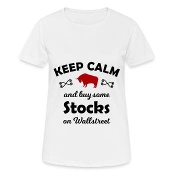 Börseninvestor - Frauen T-Shirt atmungsaktiv - Weiß - Vorne - AI Model Female 172 dark (172cm)