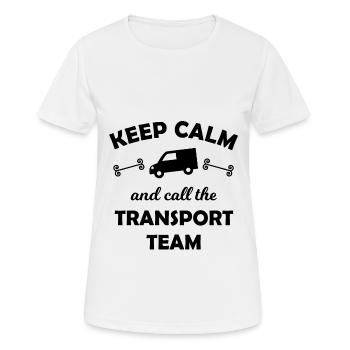Das Transport Team - Frauen T-Shirt atmungsaktiv - Weiß - Vorne - AI Model Female 172 dark (172cm)