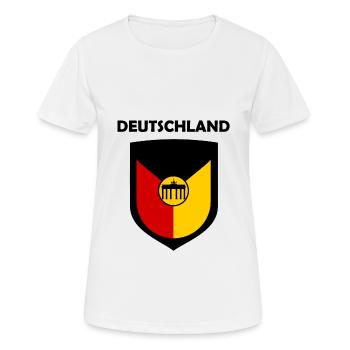 La patrie allemande - T-shirt respirant Femme - blanc - Devant - AI Model Female 172 dark (172cm)