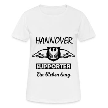Les fans de Hanovre - T-shirt respirant Femme - blanc - Devant - AI Model Female 172 dark (172cm)