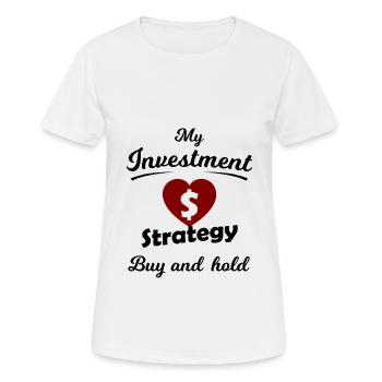 For investors - Women's Breathable T-Shirt - white - Front - AI Model Female 172 dark (172cm)