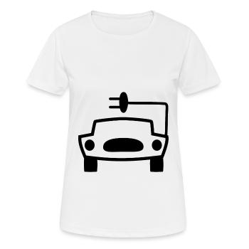Das Kabel Auto - Frauen T-Shirt atmungsaktiv - Weiß - Vorne - AI Model Female 172 dark (172cm)
