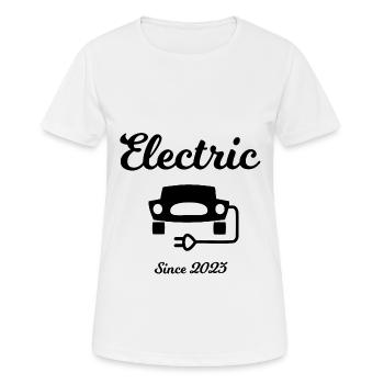 Les voitures électriques - T-shirt respirant Femme - blanc - Devant - AI Model Female 172 dark (172cm)