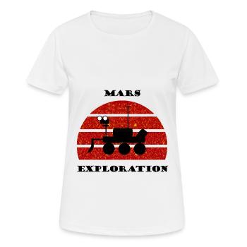 Die Weltraum Expedition - Frauen T-Shirt atmungsaktiv - Weiß - Vorne - AI Model Female 172 dark (172cm)