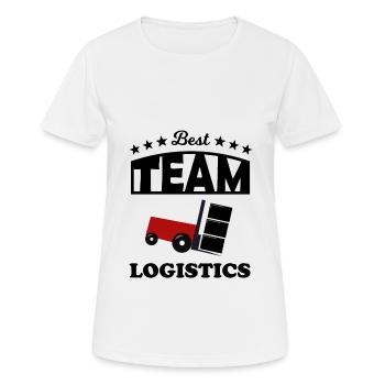 The best transport team - Women's Breathable T-Shirt - white - Front - AI Model Female 172 dark (172cm)