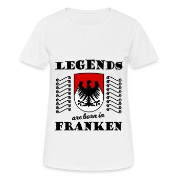 Né à Nuremberg - T-shirt respirant Femme - blanc - Devant - AI Model Female 172 dark (172cm)
